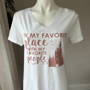 Disney Rose Gold Graphic Tee